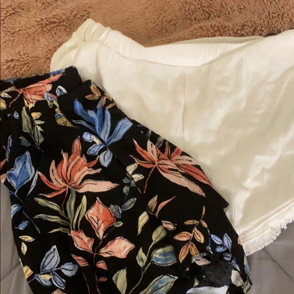 two pairs of shorts